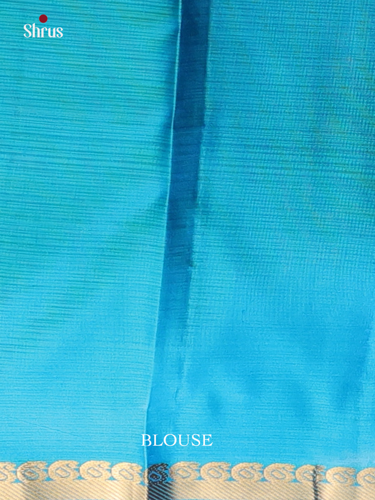 teal blue (Single Tone)- Kanchipuram silk Saree - Shop on Shrus.com