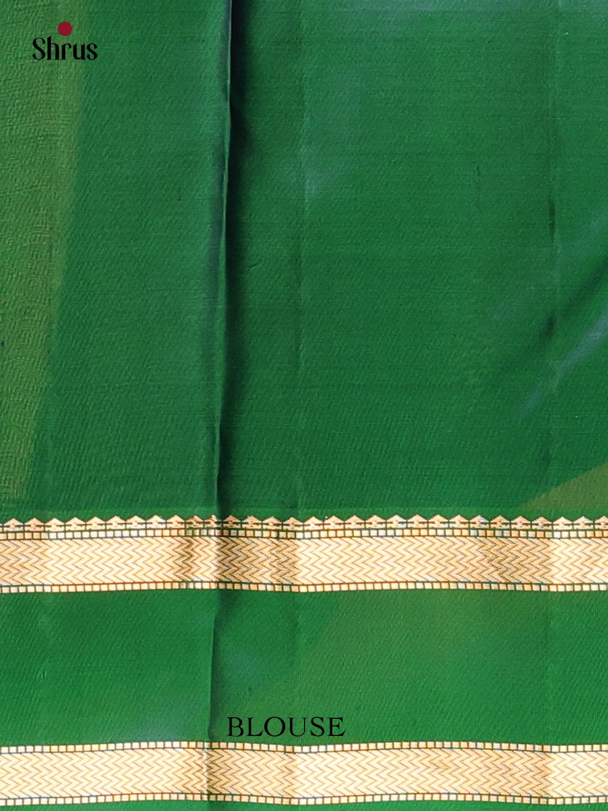 Blue & Green - Kanchipuram silk Saree - Shop on Shrus.com