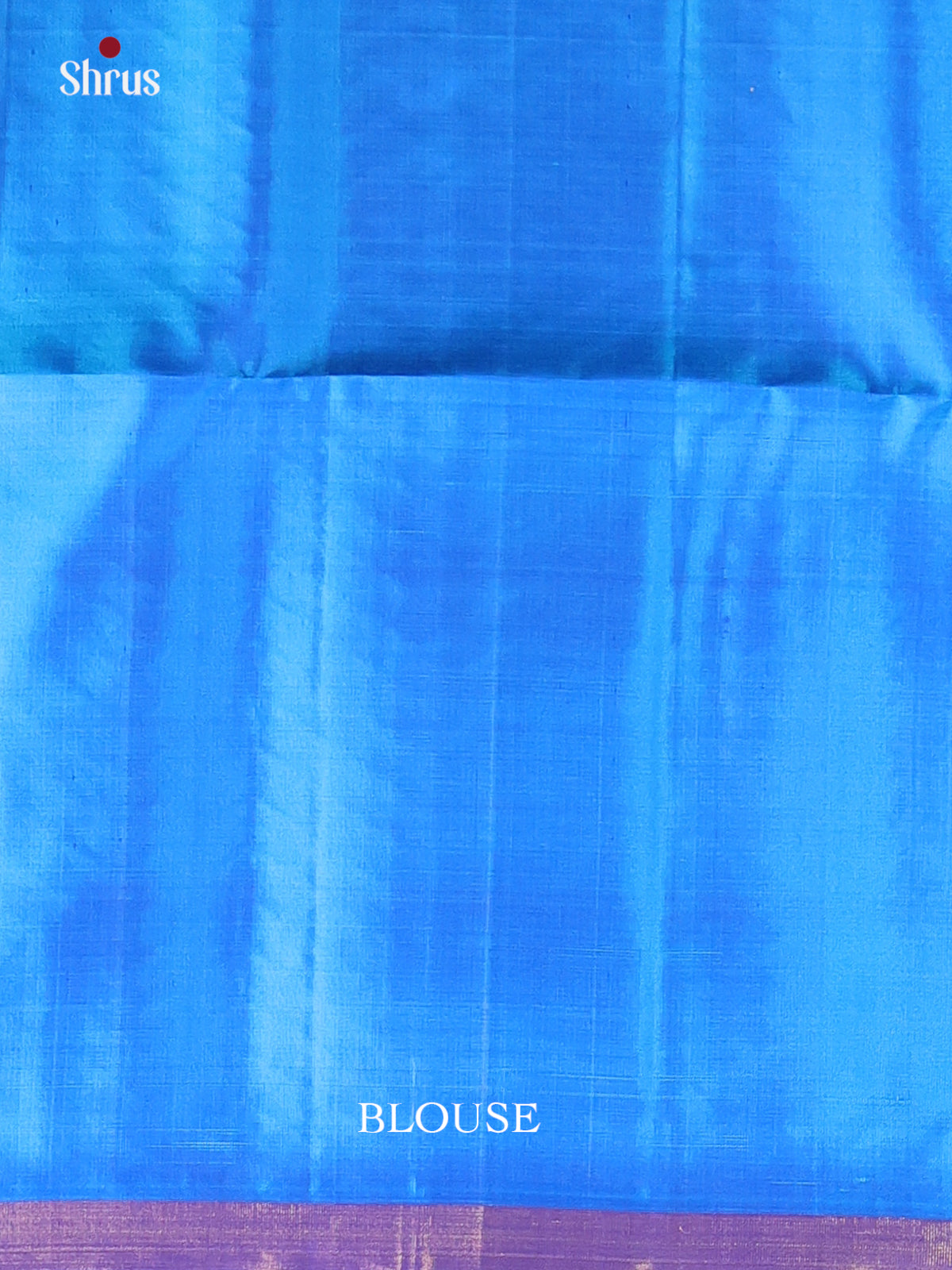Blue & Teal - Soft Silk Saree - Shop on Shrus.com