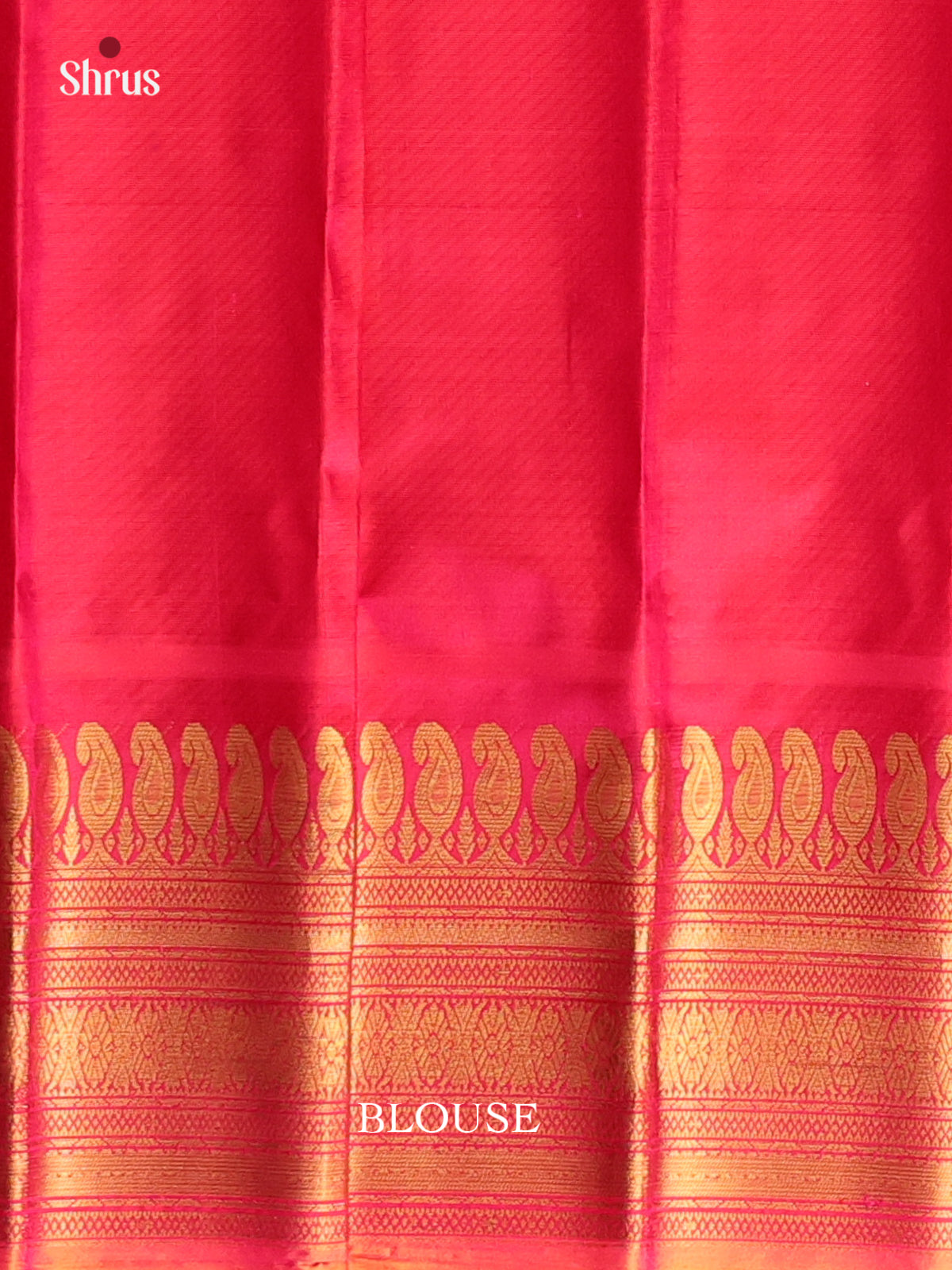 Chic Lavender and Red Gadwal Silk Saree with Zari Buttas & Brocade Pallu-1