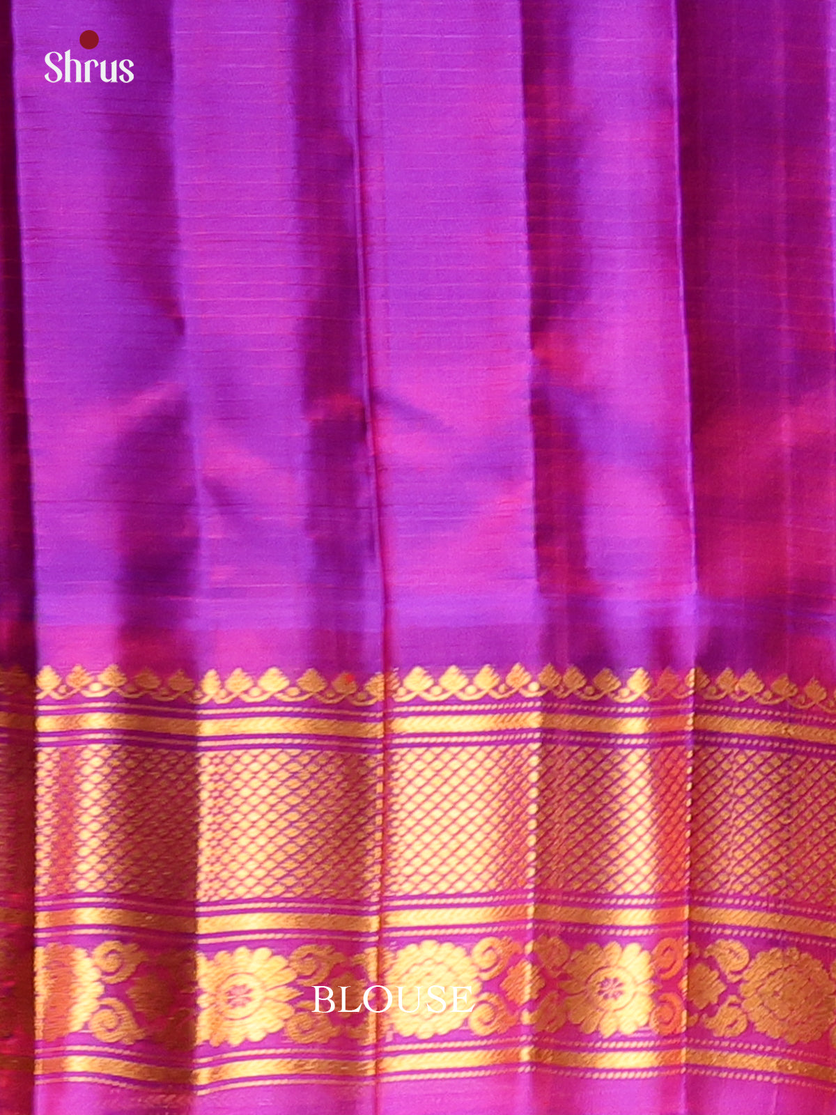 Green & Majenta - Gadwal silk Saree - Shop on Shrus.com