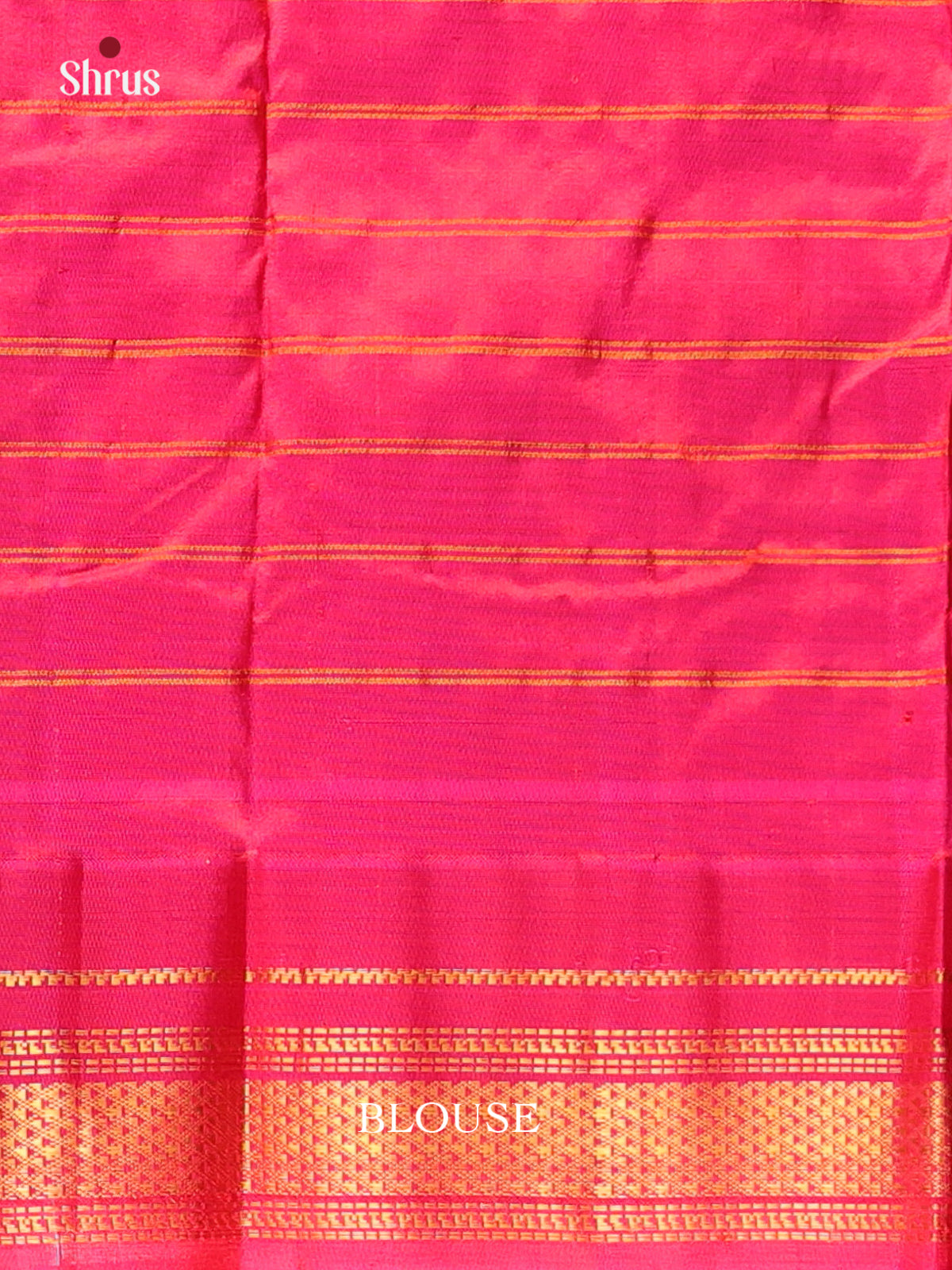Blue & Pink - Gadwal silk Saree - Shop on Shrus.com