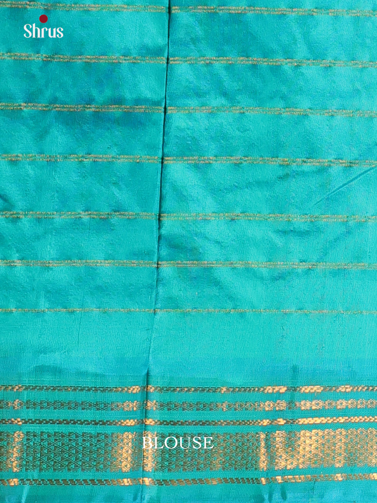 Yellow & Teal - Gadwal silk Saree - Shop on Shrus.com