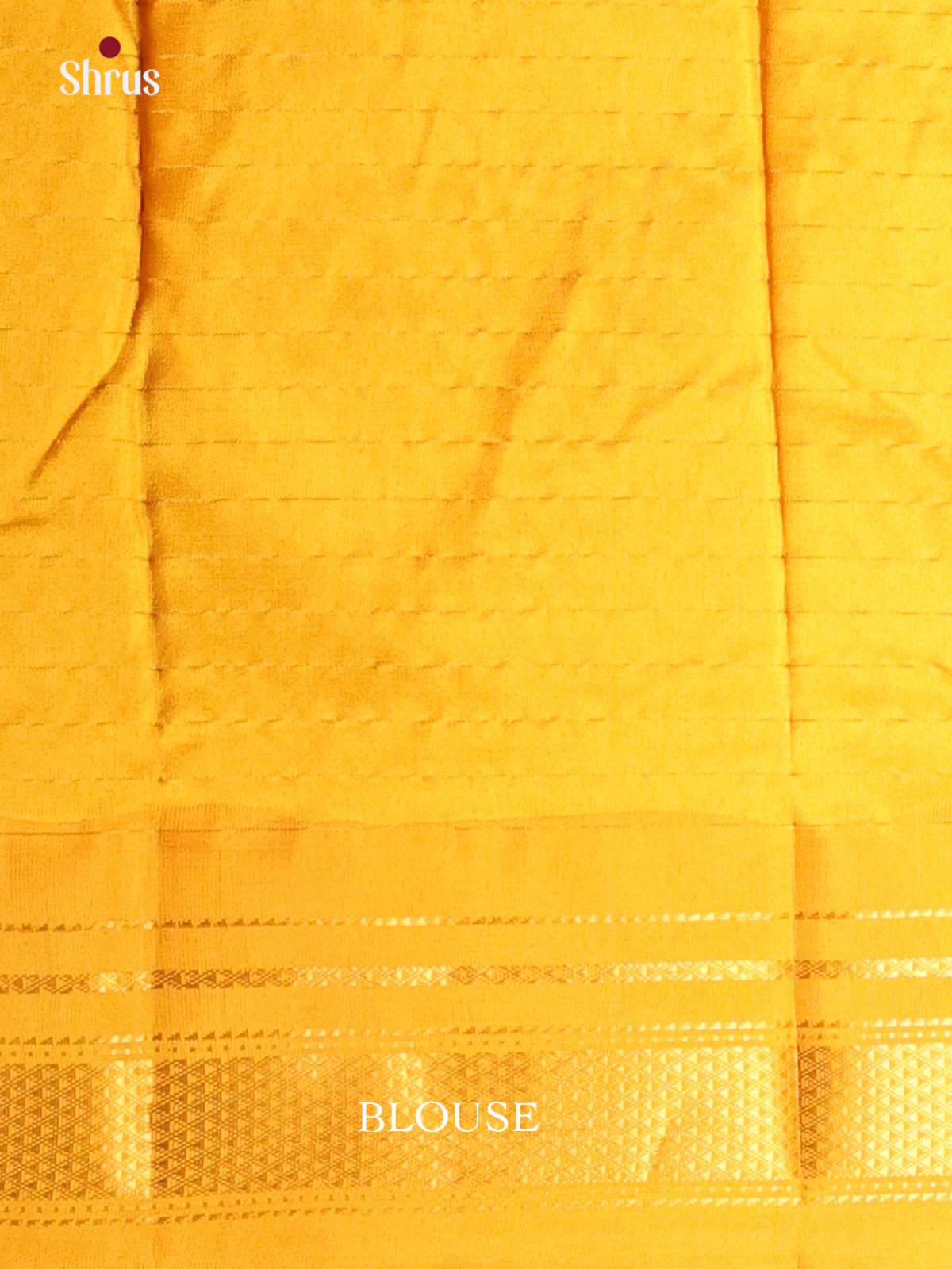 Blue & Mustard - Gadwal silk Saree - Shop on Shrus.com