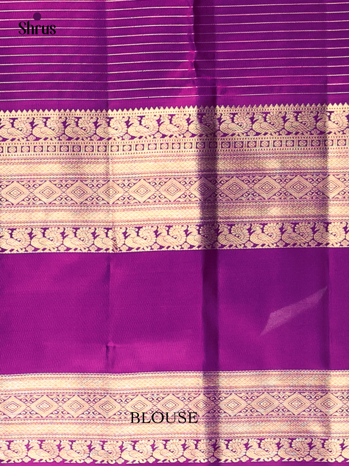 Green & Violet - Kanchipuram silk Saree - Shop on Shrus.com