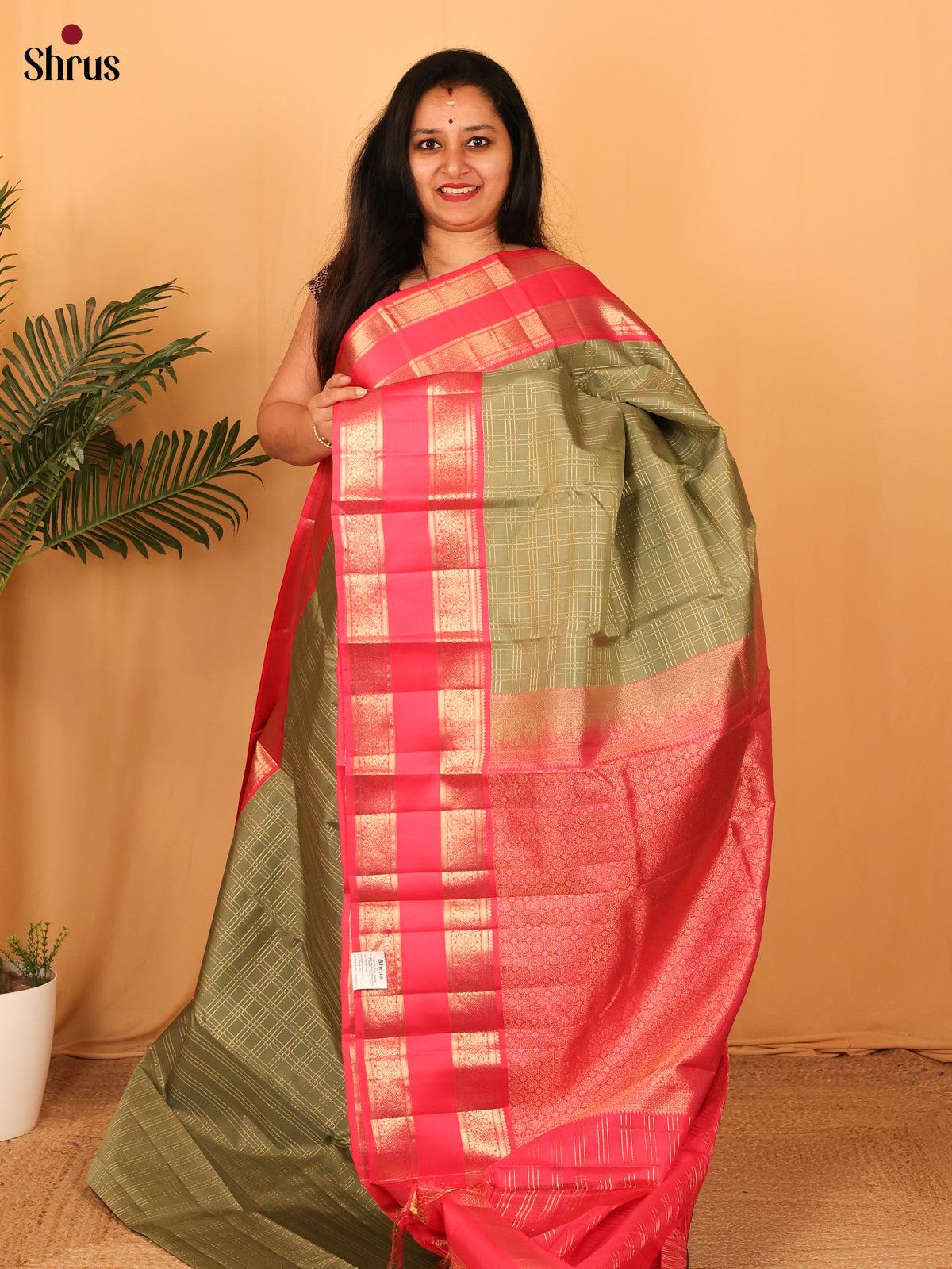 DAS10005 - Kanchipuram silk Saree - Shop on Shrus.com