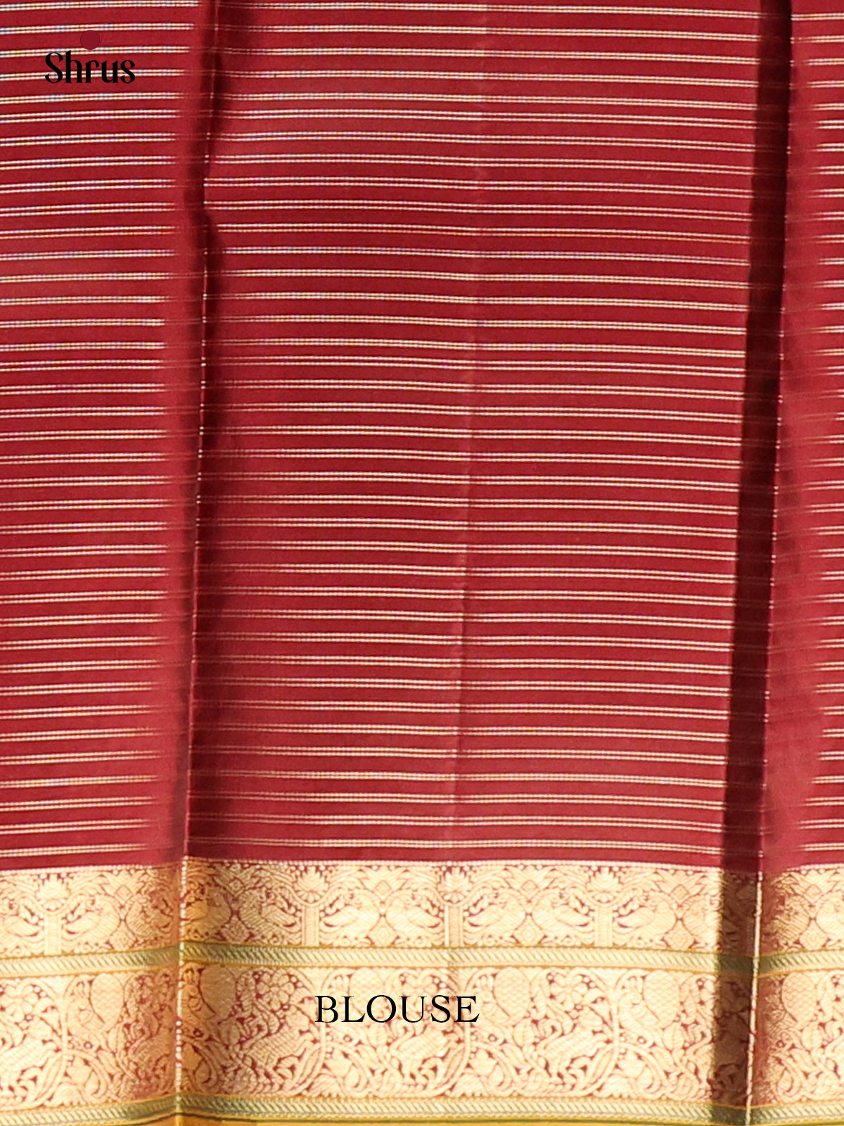 Green & Maroon - Kanchipuram silk Saree - Shop on Shrus.com
