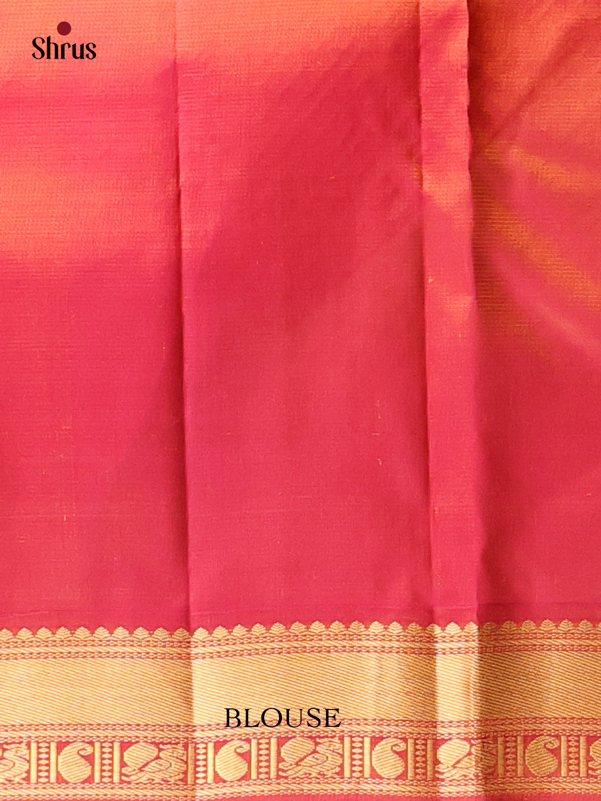 Mustard & Maroon - Kanchipuram silk Saree - Shop on Shrus.com