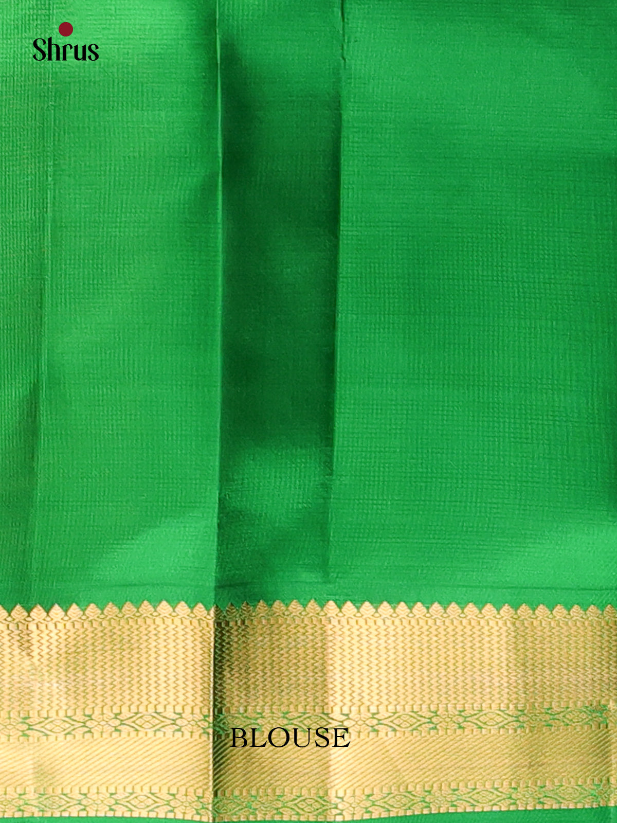 Lite Green & Green - Kanchipuram silk Saree - Shop on Shrus.com