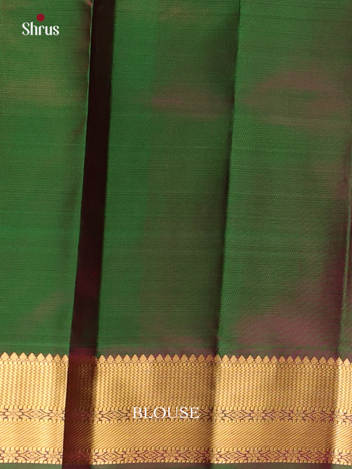 Orange & Green - Kanchipuram silk Saree - Shop on Shrus.com