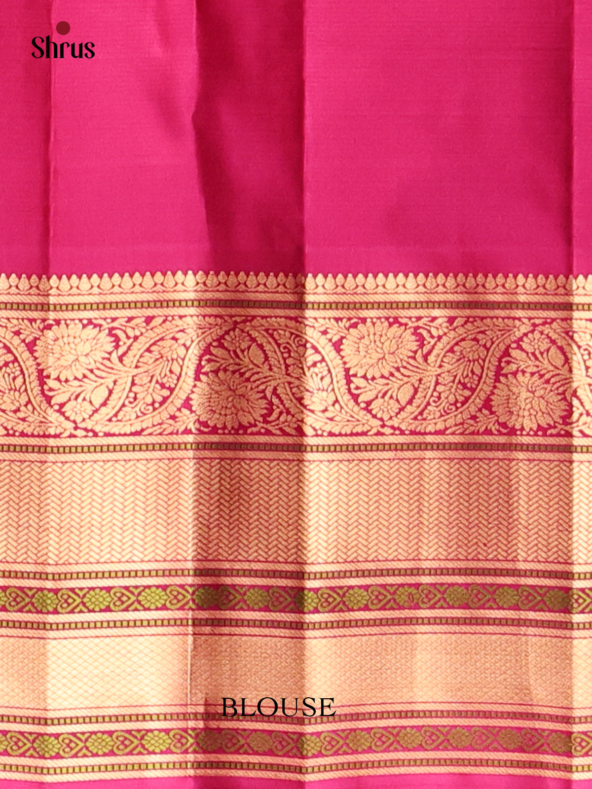 Orange & Purple - Kanchipuram silk Saree - Shop on Shrus.com