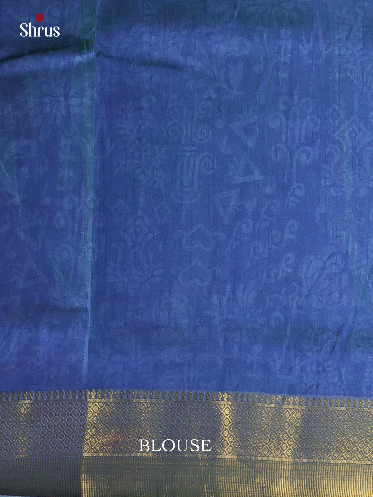 Green & Blue - Semi Patola Saree - Shop on Shrus.com