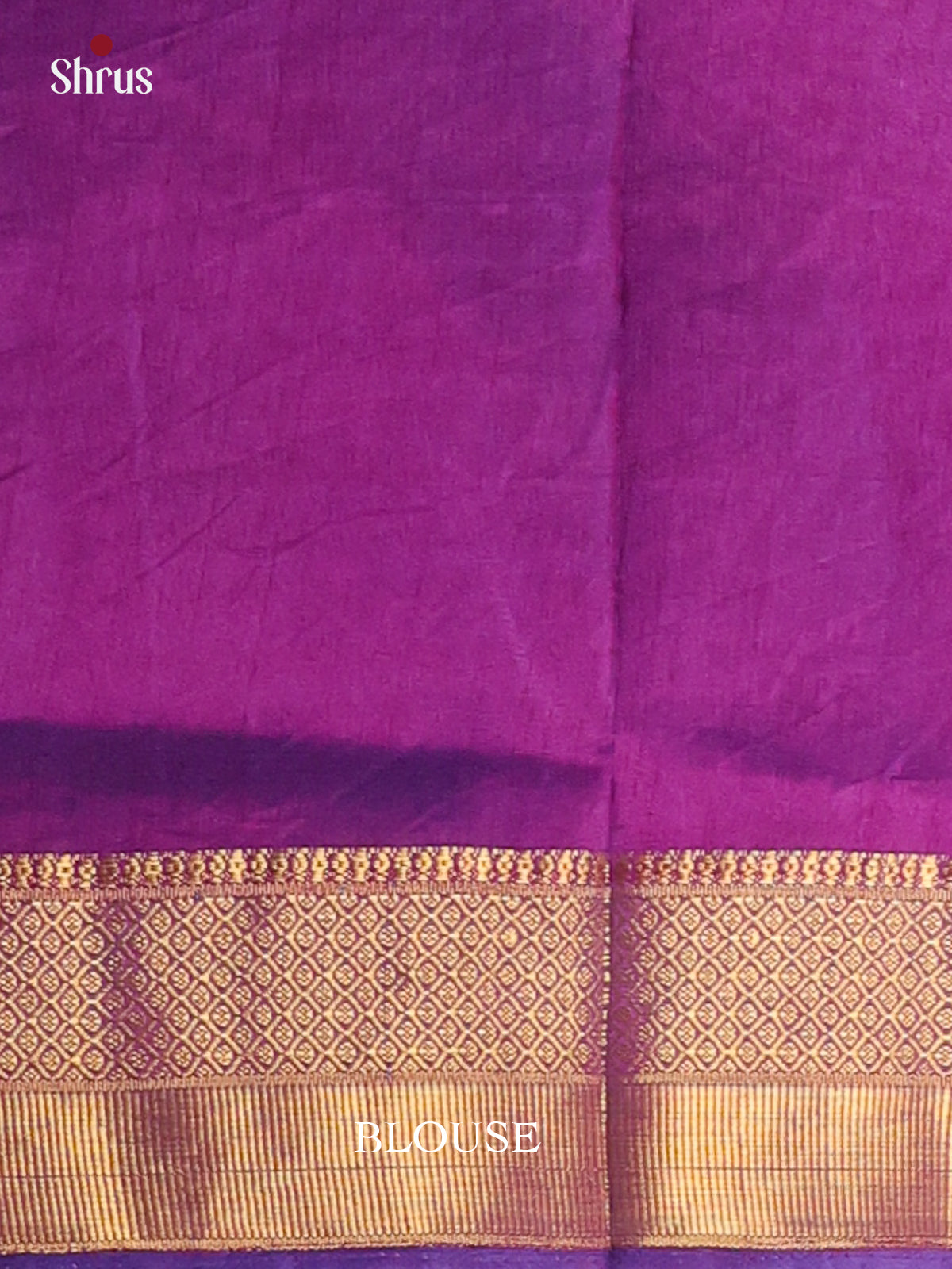 Blue & Purple - Semi Patola Saree - Shop on Shrus.com