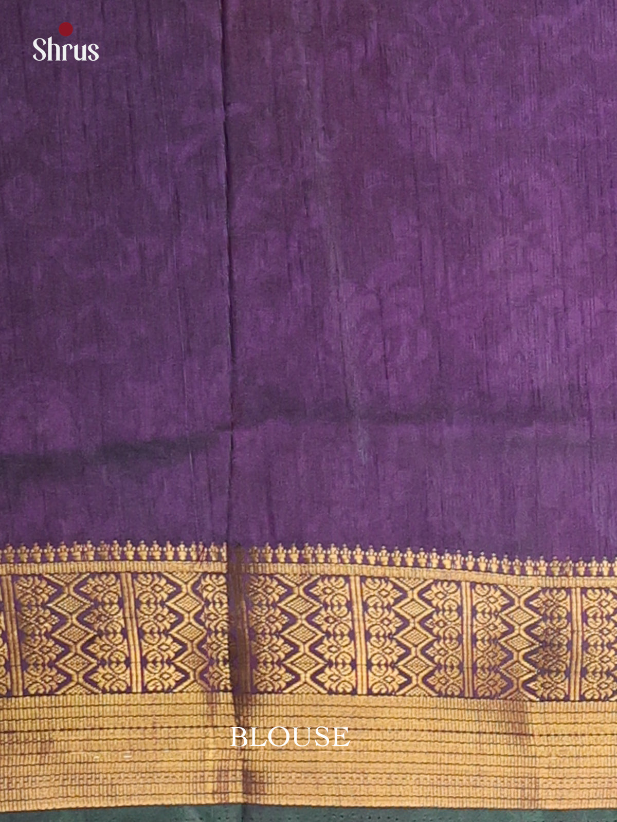 Blue & Purple - Semi Patola Saree - Shop on Shrus.com