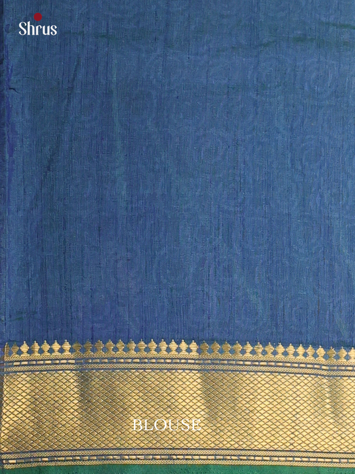Green & Blue - Semi Patola Saree - Shop on Shrus.com