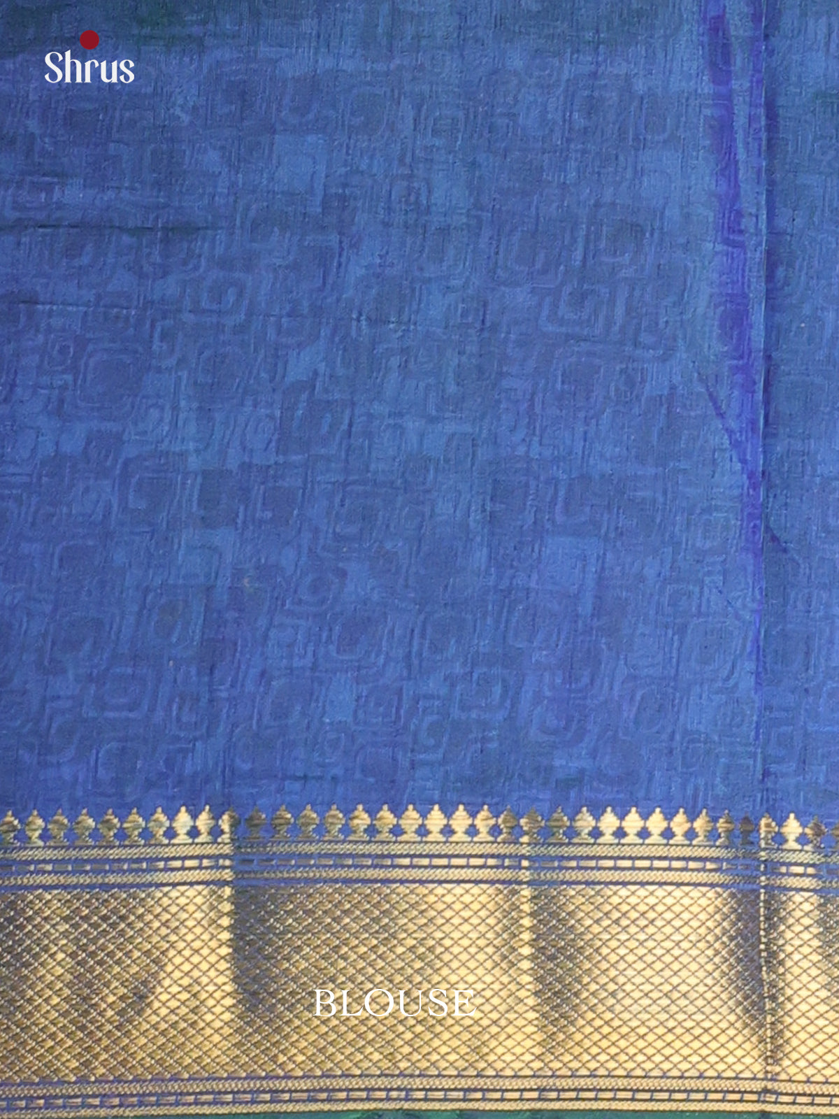 Green & Blue - Semi Patola Saree - Shop on Shrus.com