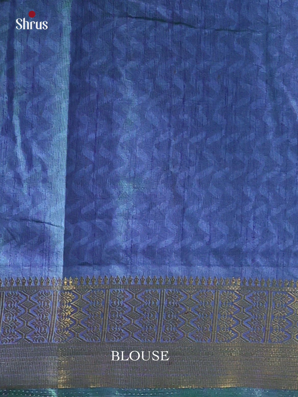 Green & Blue - Semi Patola Saree - Shop on Shrus.com