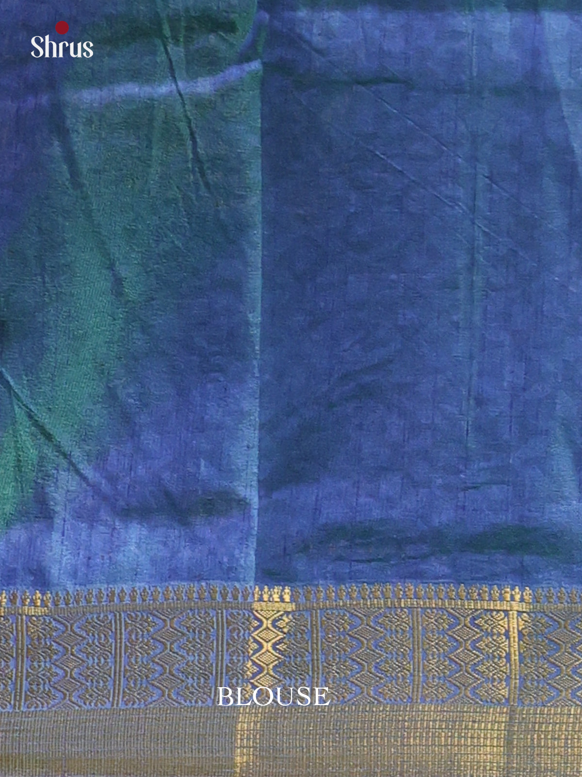 Green & Blue - Semi Patola Saree - Shop on Shrus.com