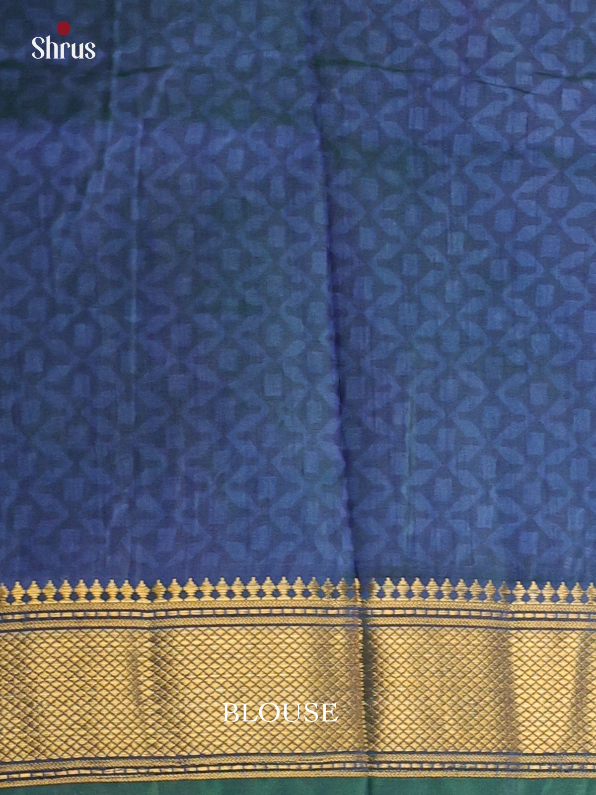 Green & Blue - Semi Patola Saree - Shop on Shrus.com