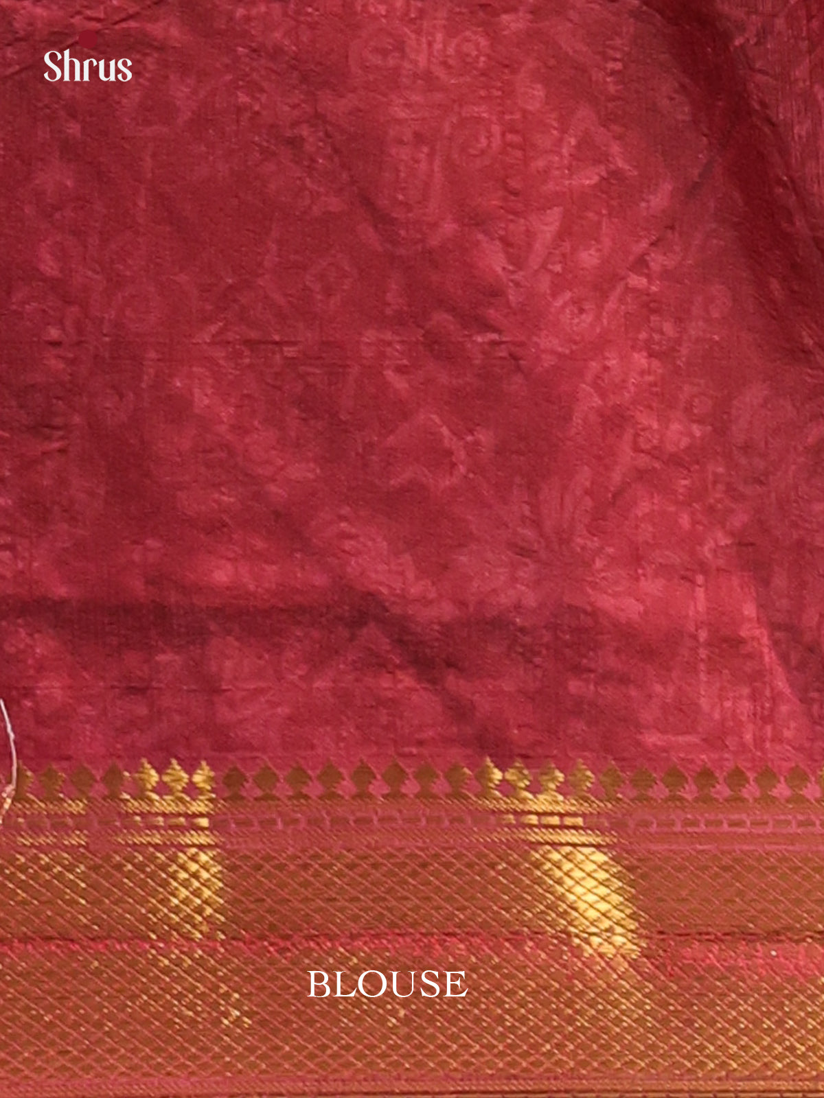 Black & Maroon - Semi Patola Saree - Shop on Shrus.com