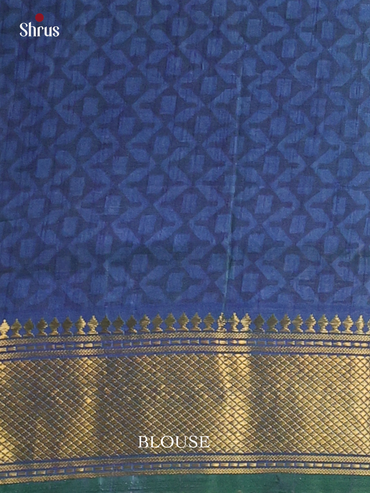 Green & Blue - Semi Patola Saree - Shop on Shrus.com