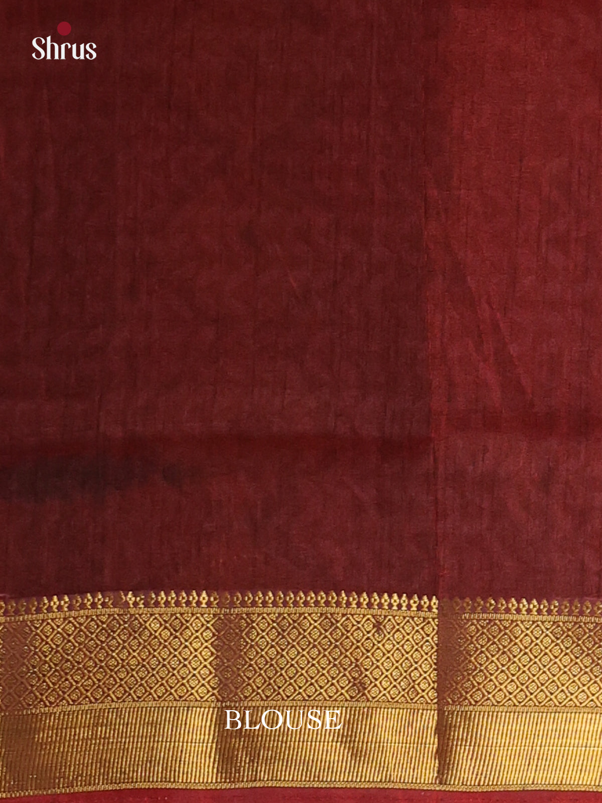 Red & Brown- Semi Patola Saree - Shop on Shrus.com