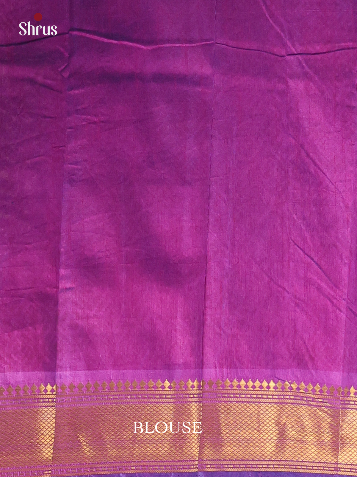 Blue & Purple - Semi Patola Saree - Shop on Shrus.com