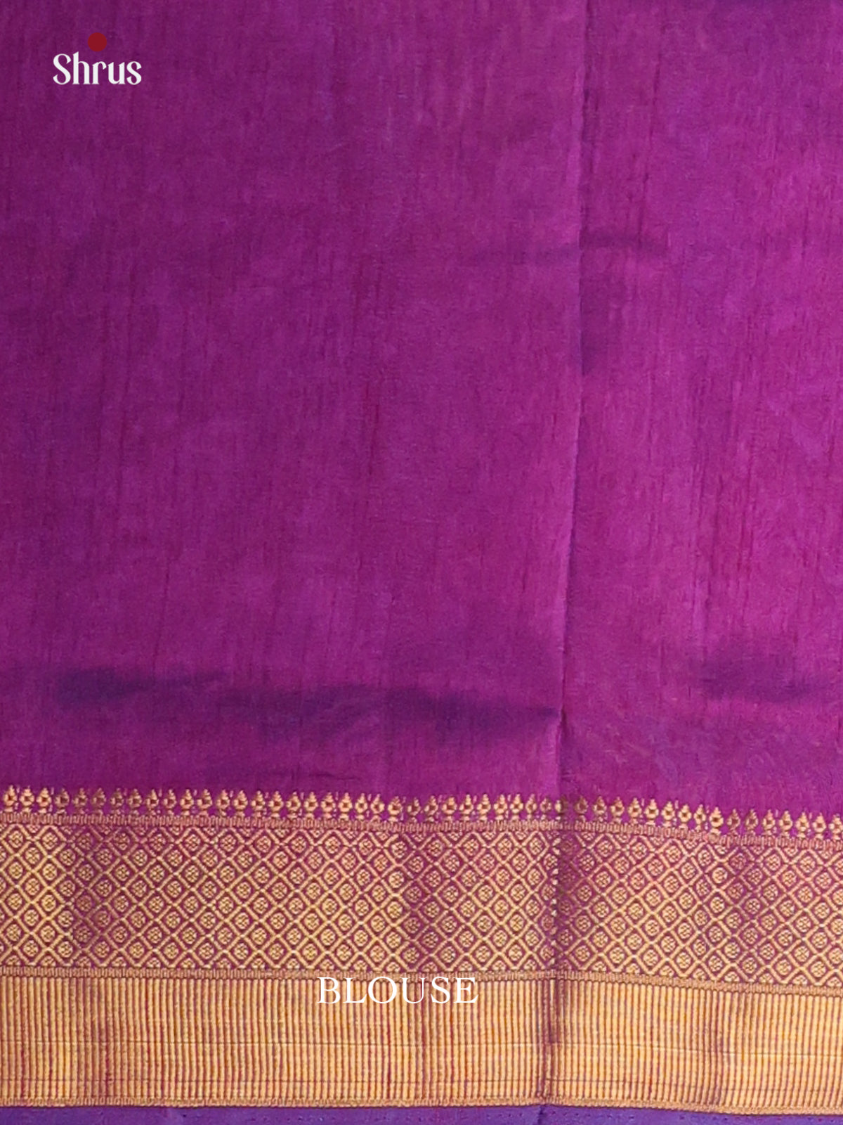 Blue & Purple - Semi Patola Saree - Shop on Shrus.com