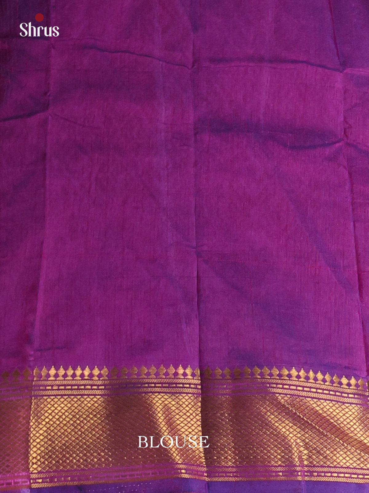 Blue & Purple - Semi Patola Saree - Shop on Shrus.com