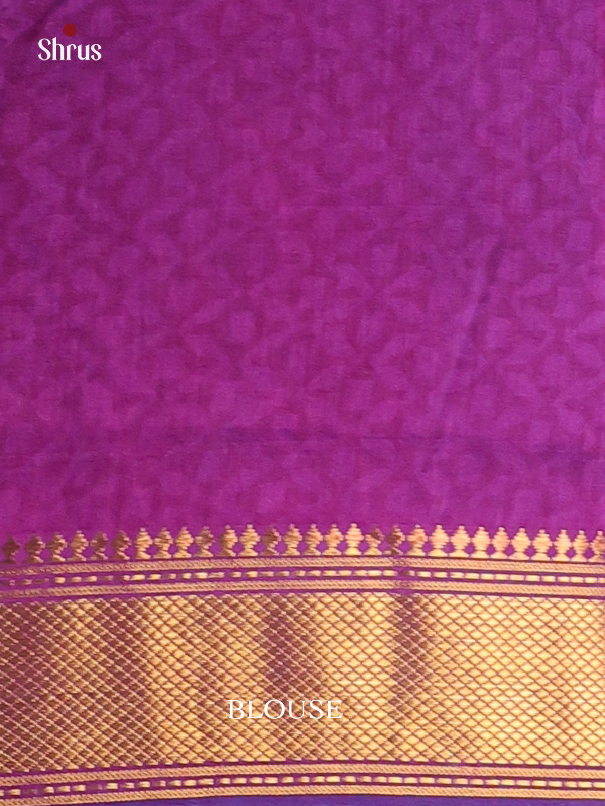 Blue & Purple - Semi Patola Saree - Shop on Shrus.com