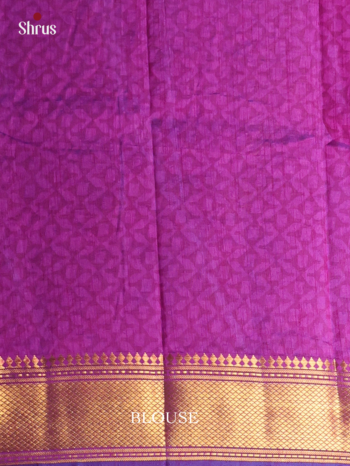 Blue & Purple - Semi Patola Saree - Shop on Shrus.com