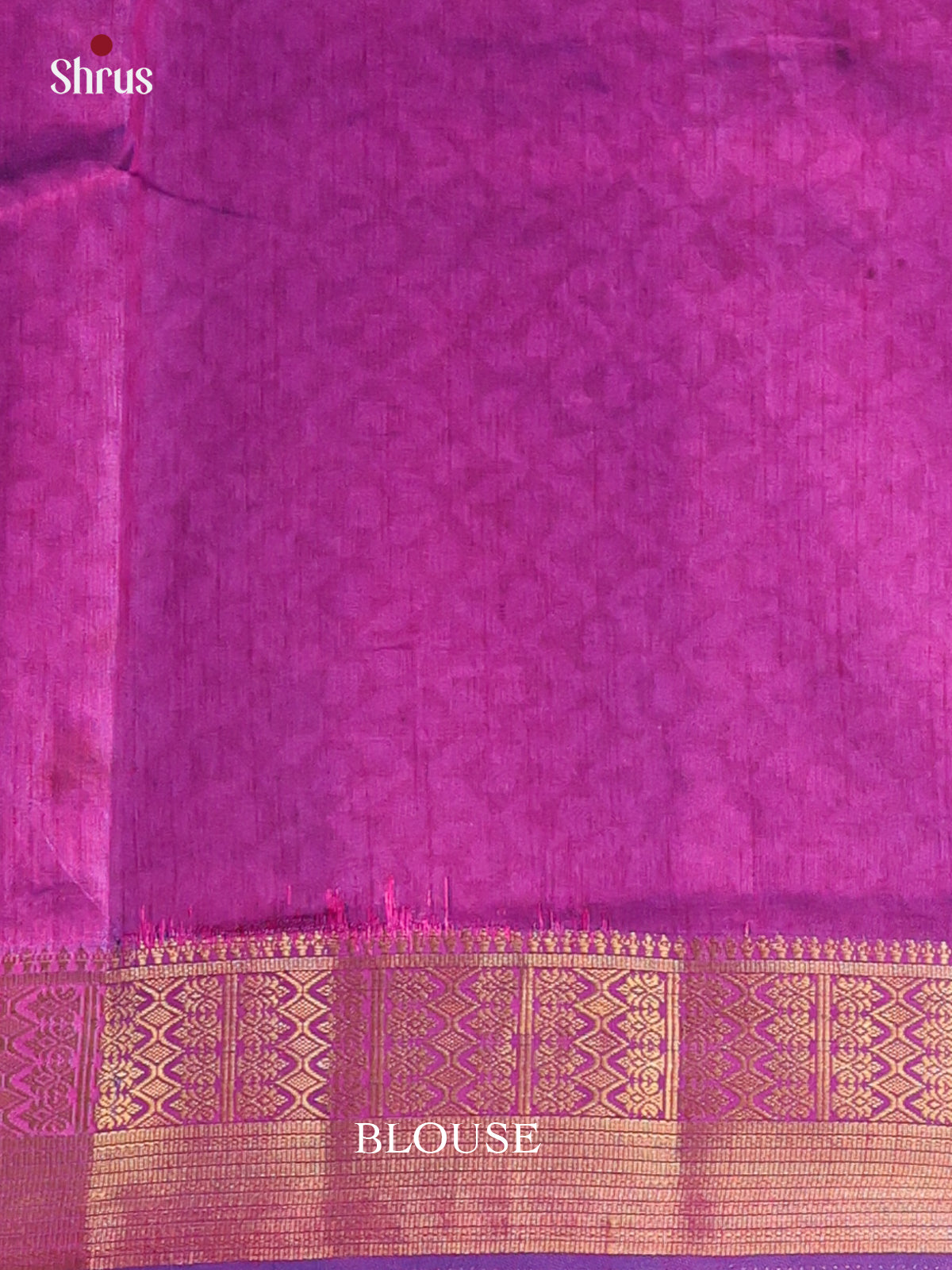 Blue & Purple - Semi Patola Saree - Shop on Shrus.com
