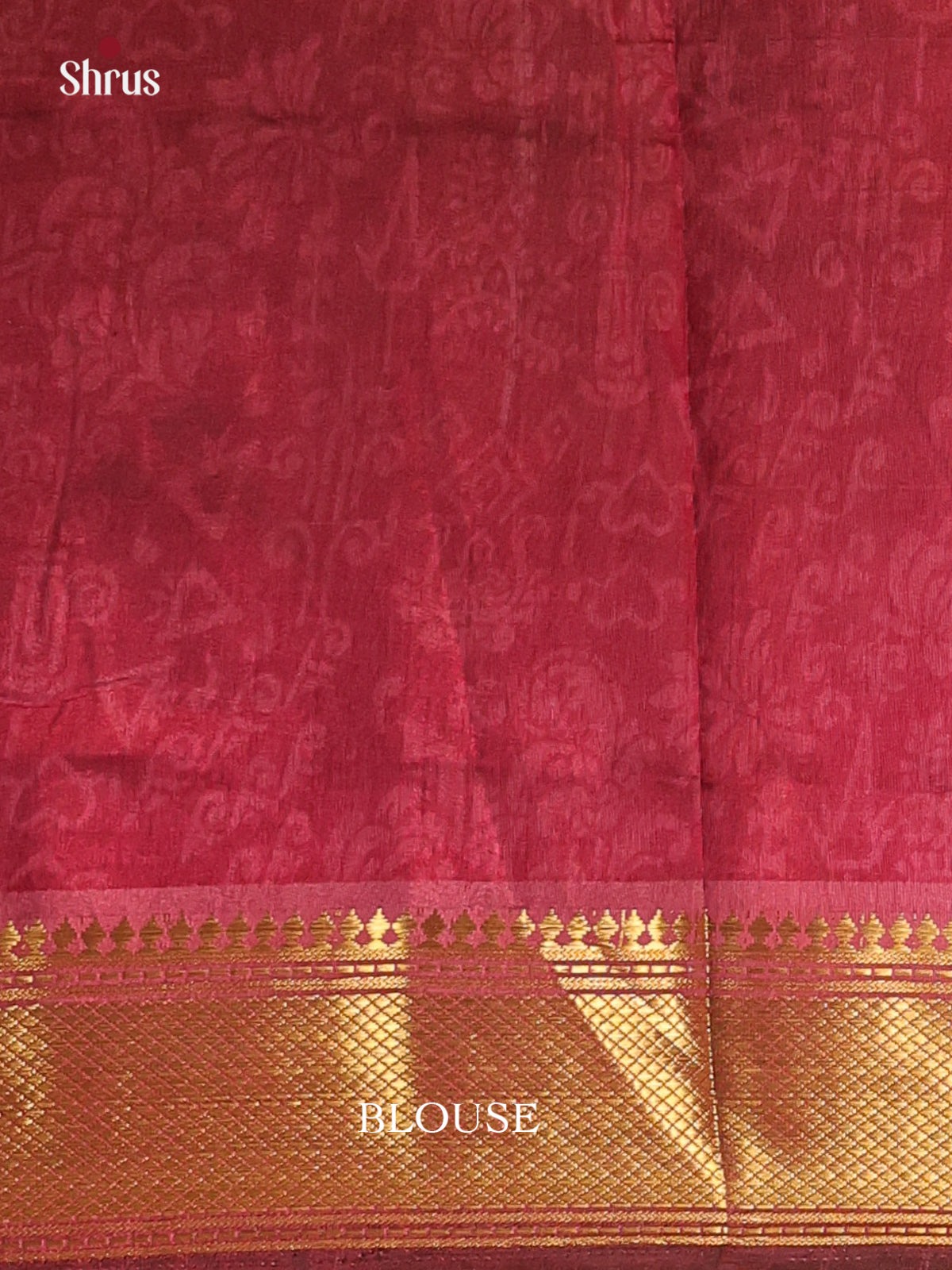 Black & Maroon - Semi Patola Saree - Shop on Shrus.com