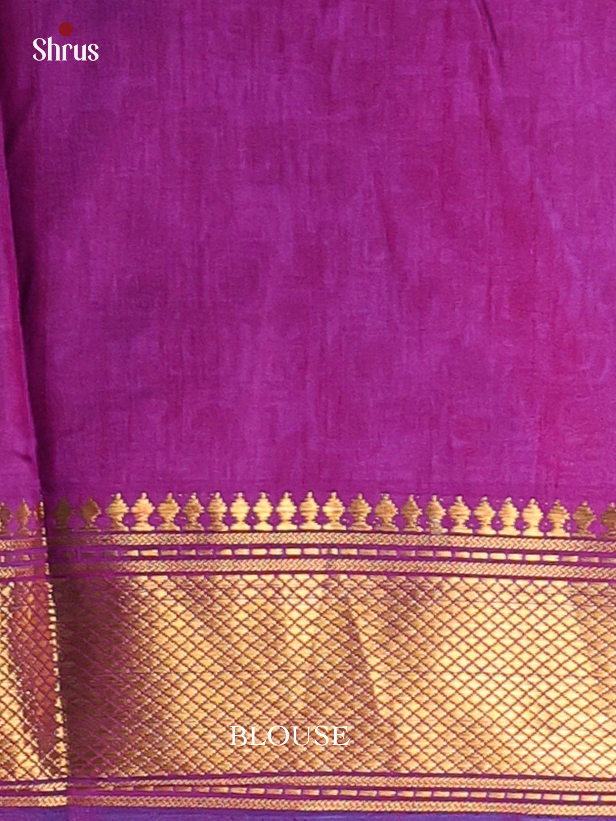 Blue & Purple - Semi Patola Saree - Shop on Shrus.com