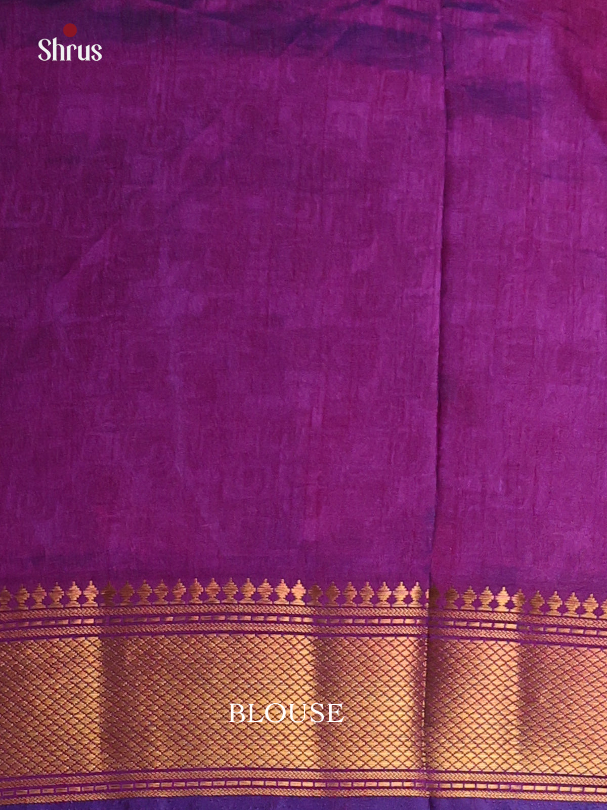 Blue & Purple - Semi Patola Saree - Shop on Shrus.com
