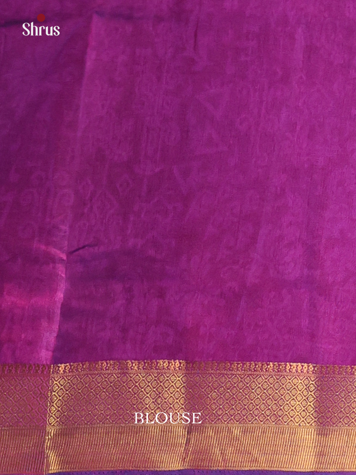 Blue & Purple - Semi Patola Saree - Shop on Shrus.com