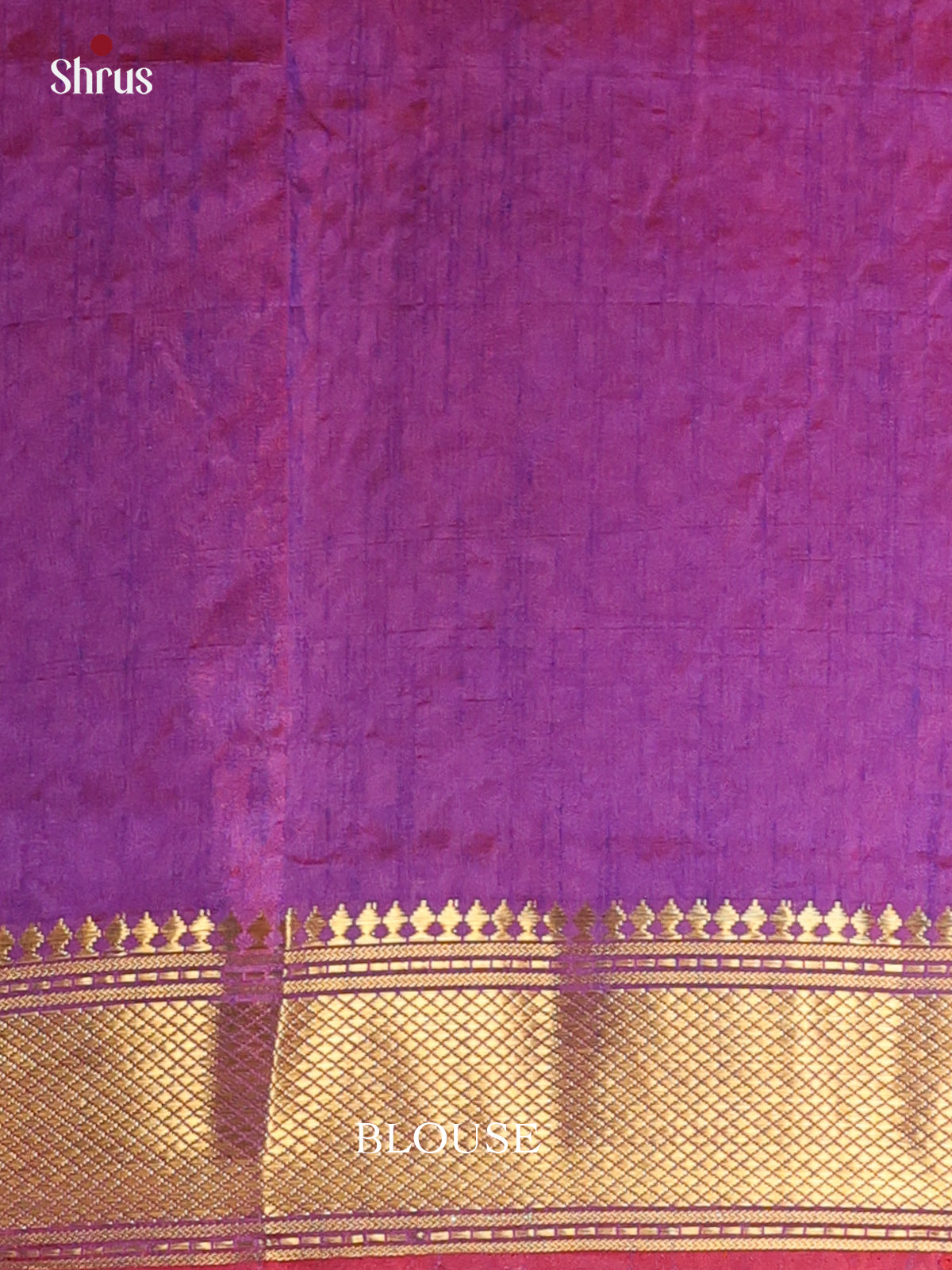 Pink & Purple - Semi Patola Saree - Shop on Shrus.com