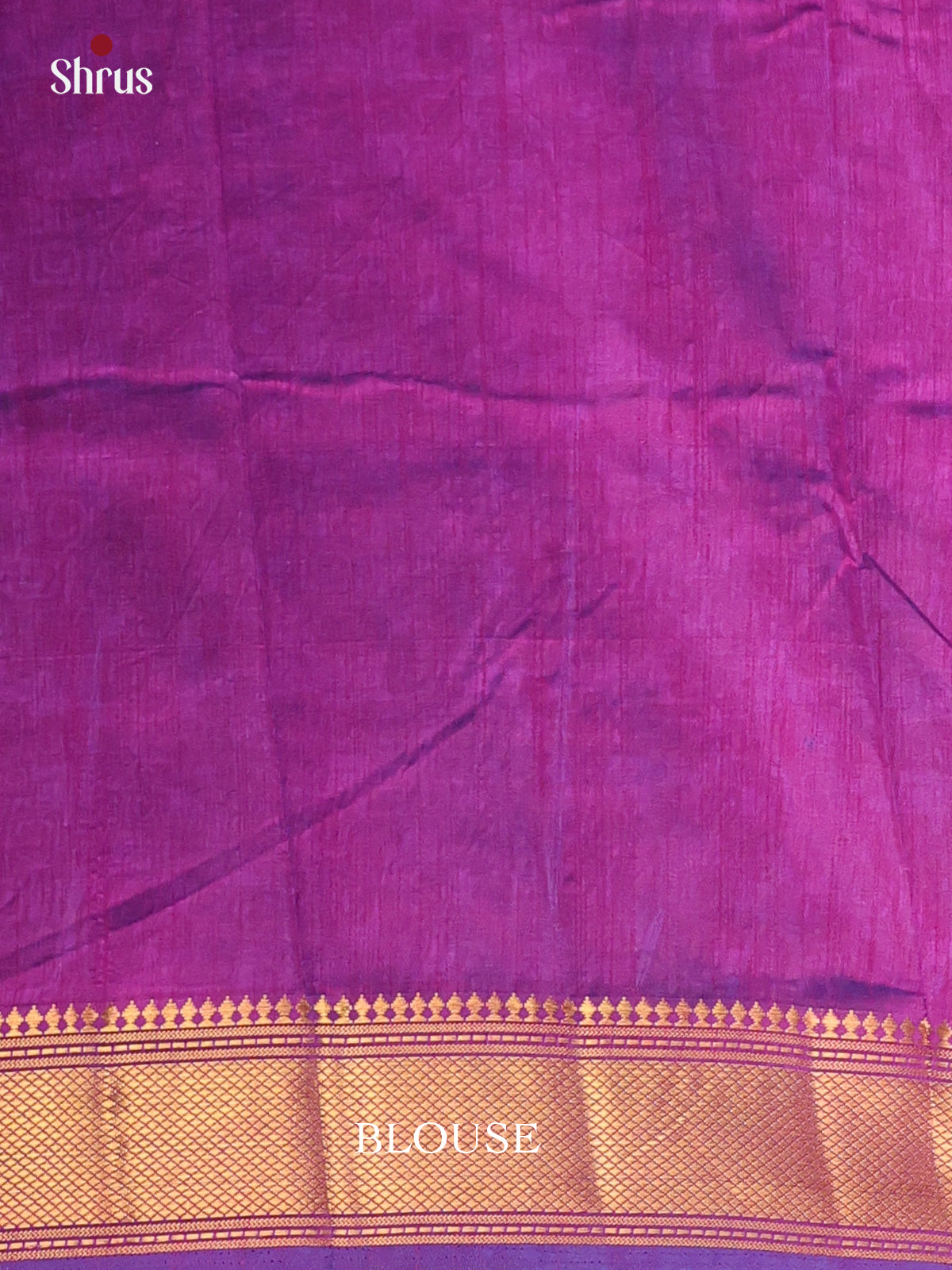Blue & Purple - Semi Patola Saree - Shop on Shrus.com