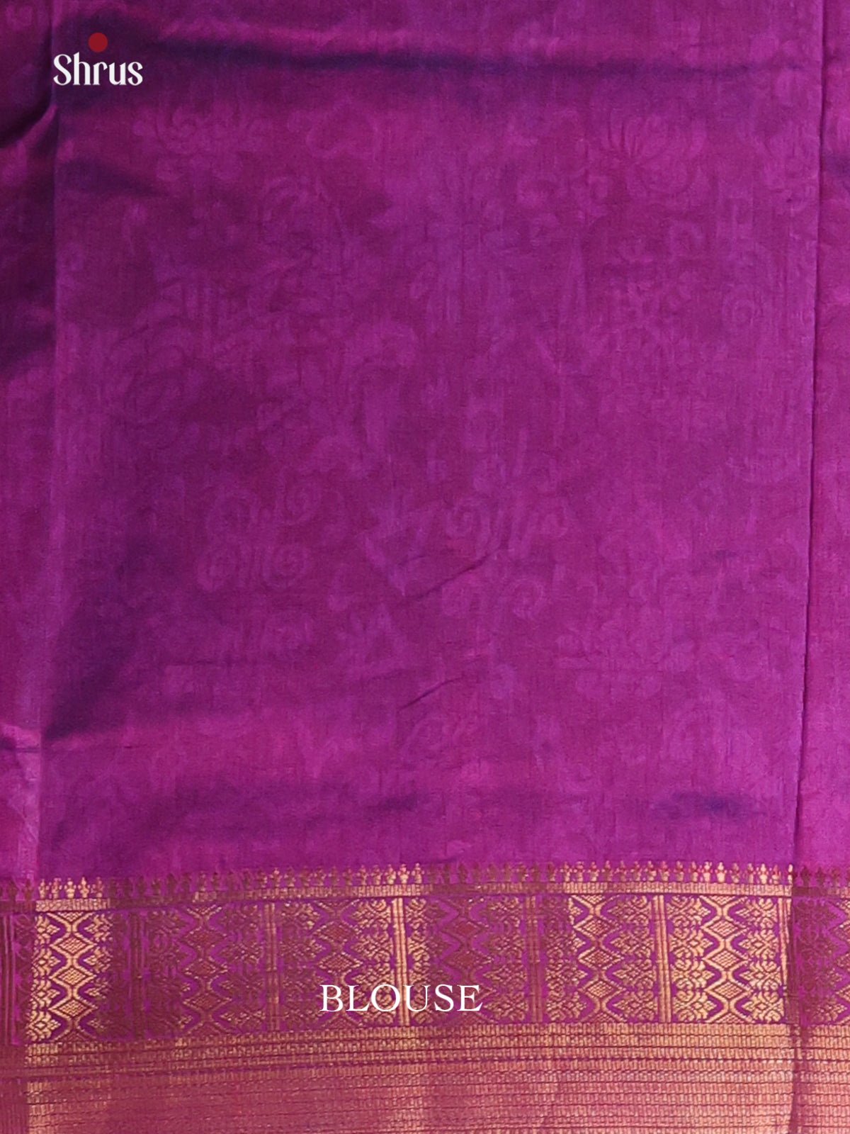 Blue & Purple - Semi Patola Saree - Shop on Shrus.com