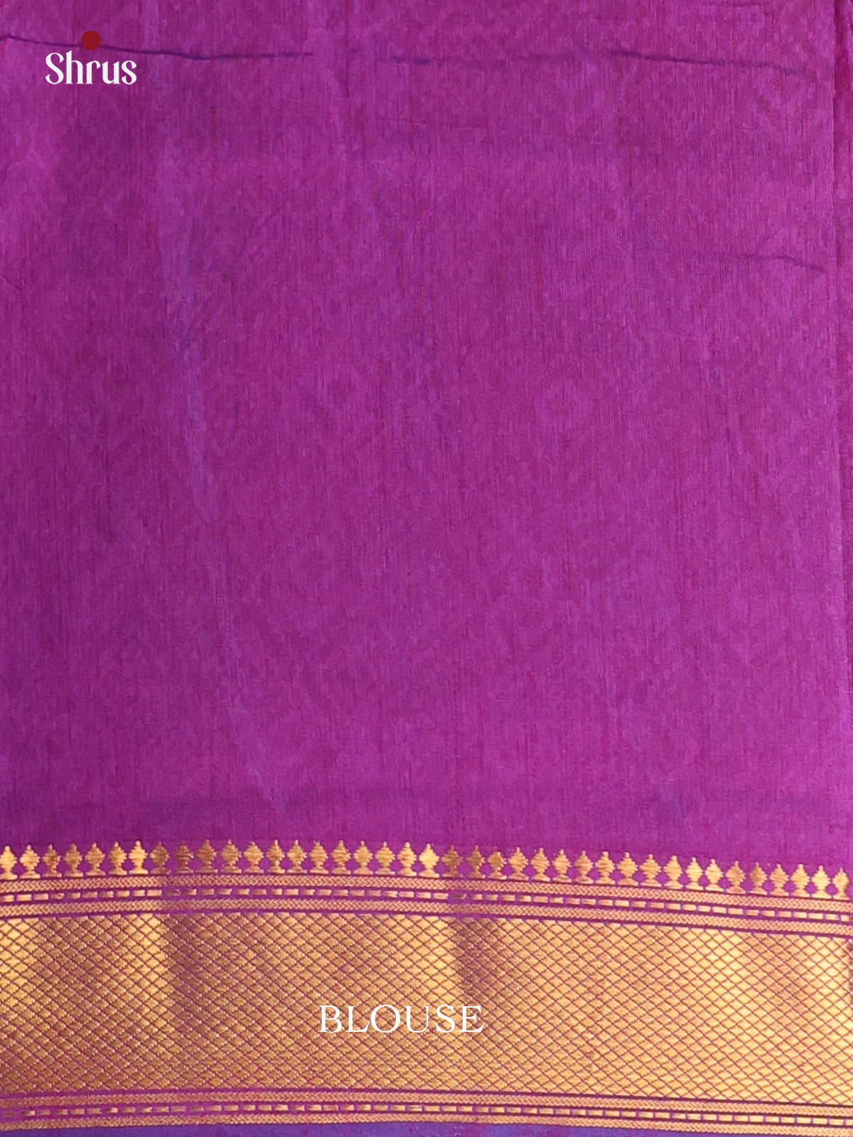 Blue & Purple - Semi Patola Saree - Shop on Shrus.com