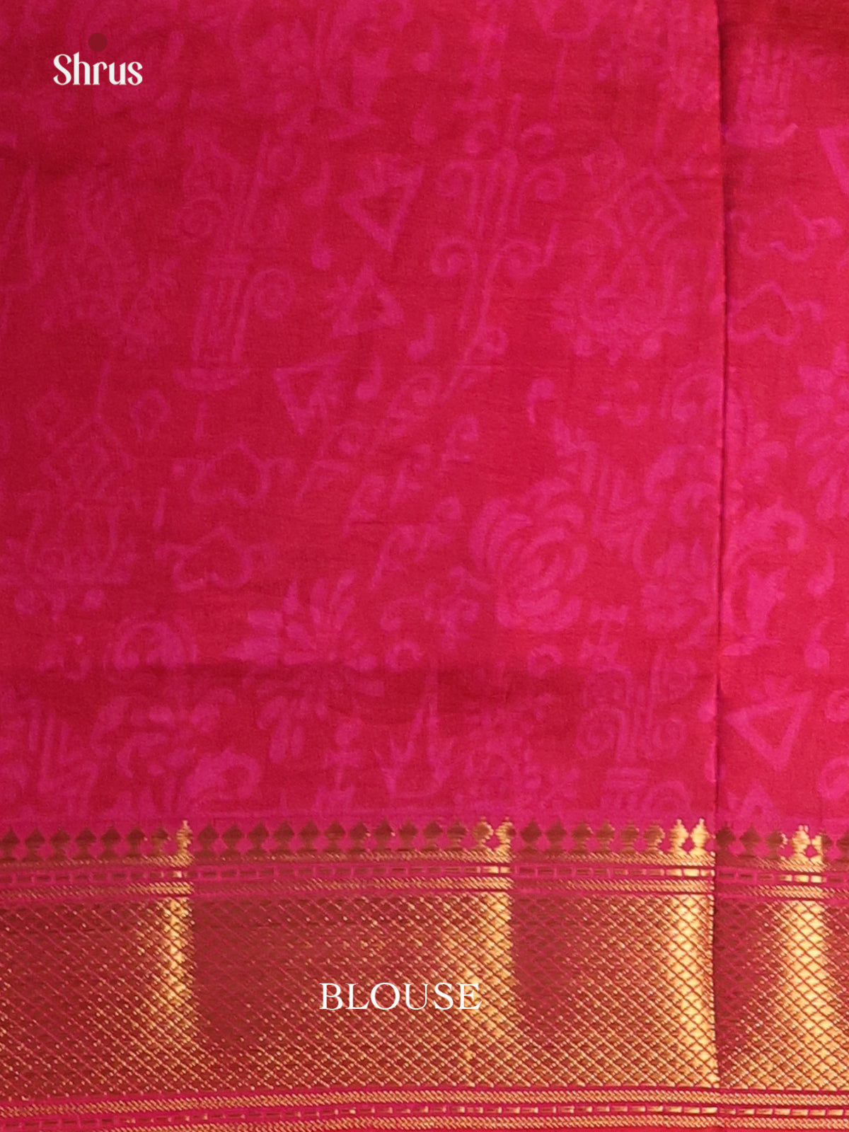 Purple & Pink - Semi Patola Saree - Shop on Shrus.com