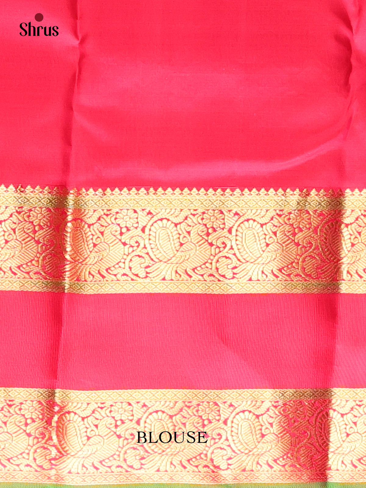 Green & Red - Kanchipuram silk Saree - Shop on Shrus.com