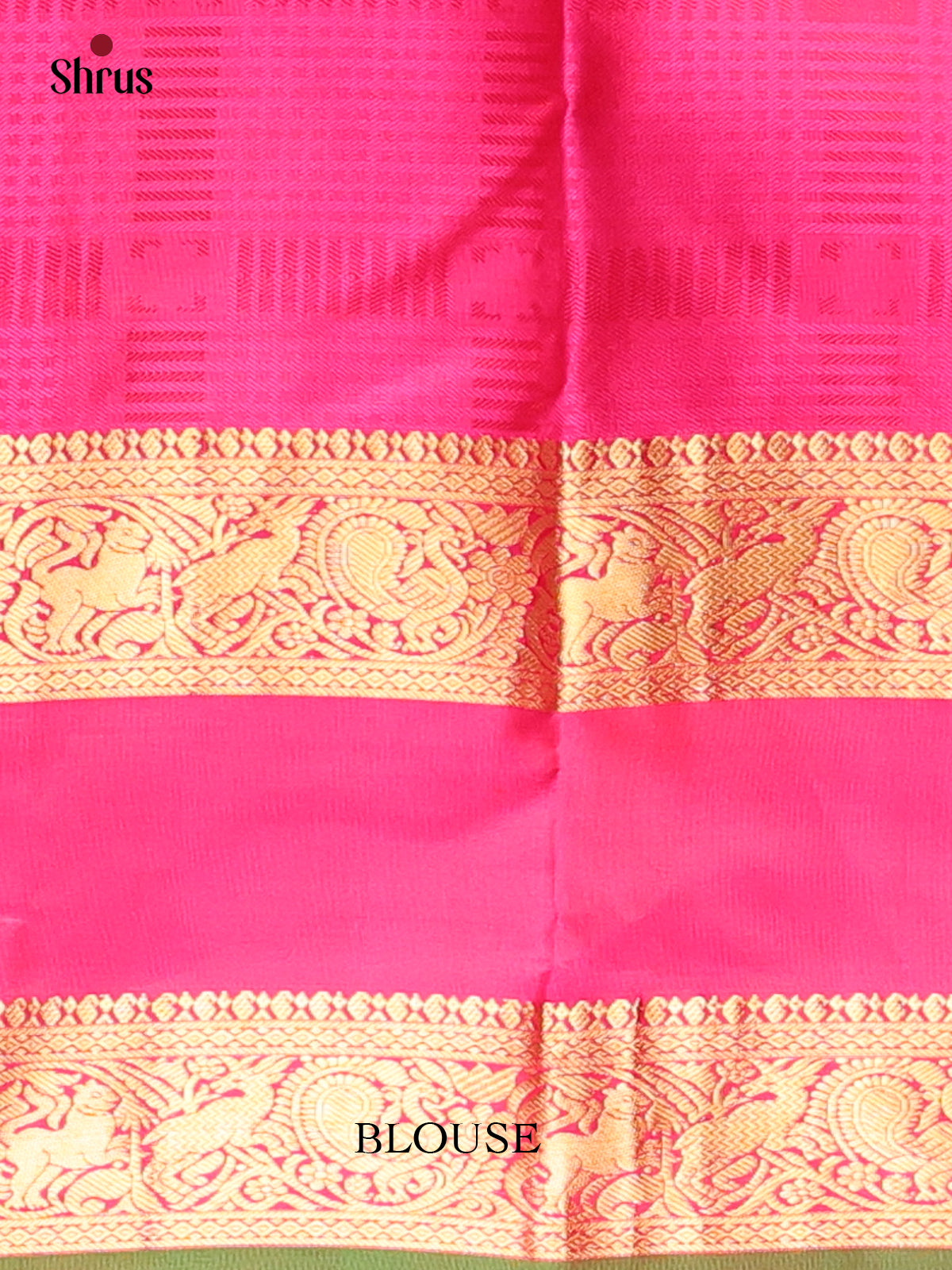 Sunset Orange & Pink- Kanchipuram silk Saree - Shop on Shrus.com
