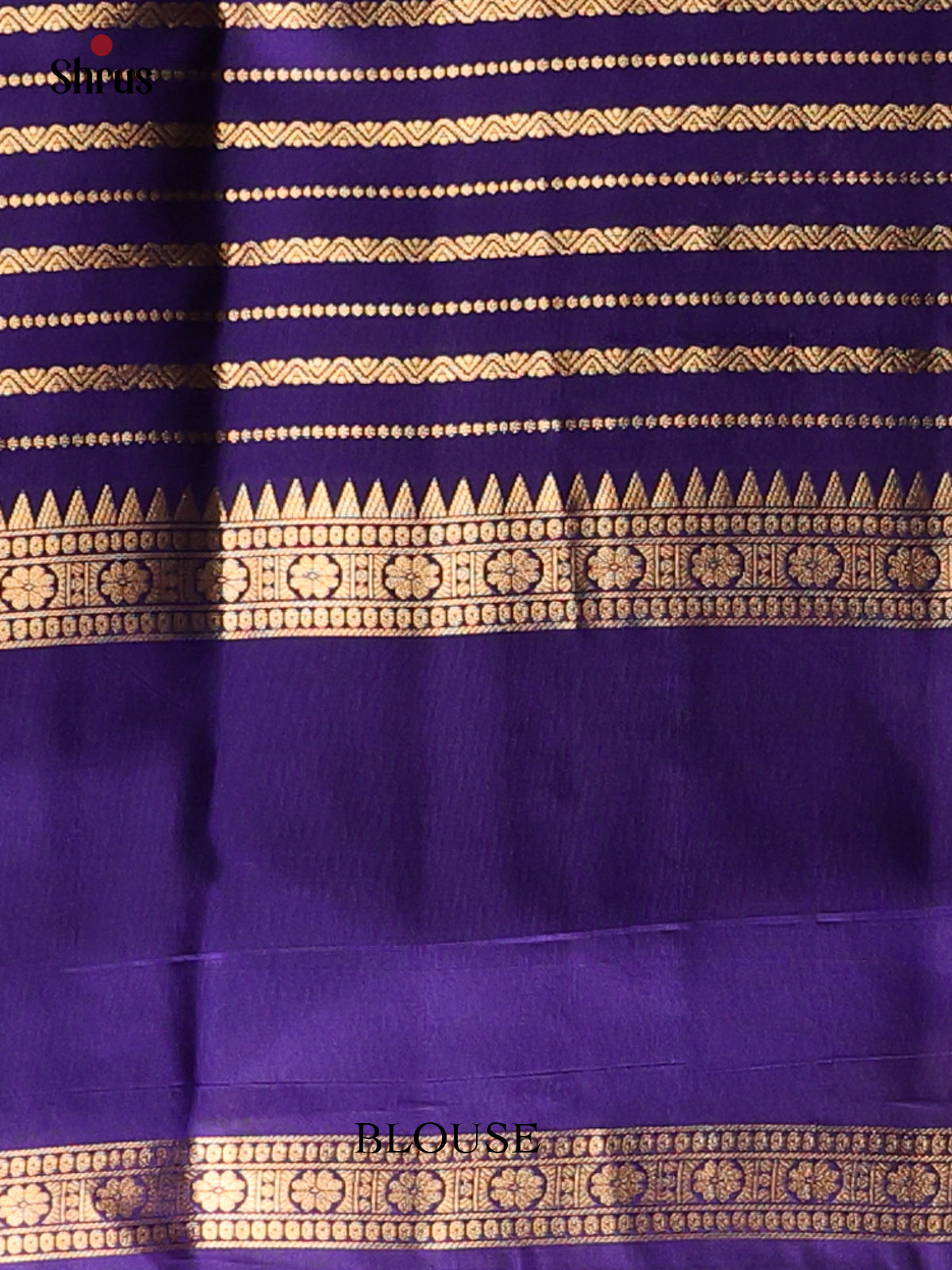 Pink & Violet - Kanchipuram silk Saree - Shop on Shrus.com