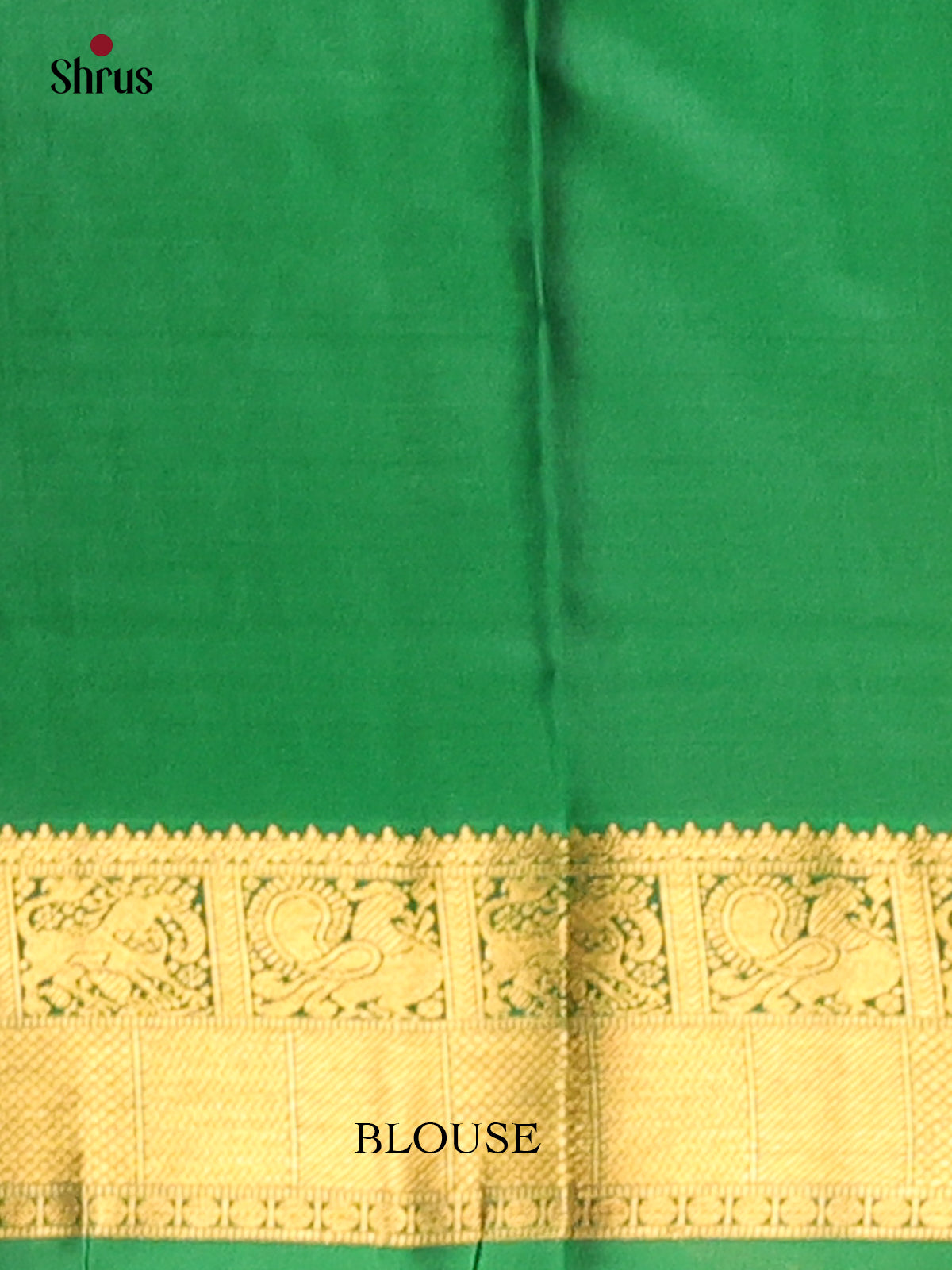 Red & Green - Kanchipuram silk Saree - Shop on Shrus.com