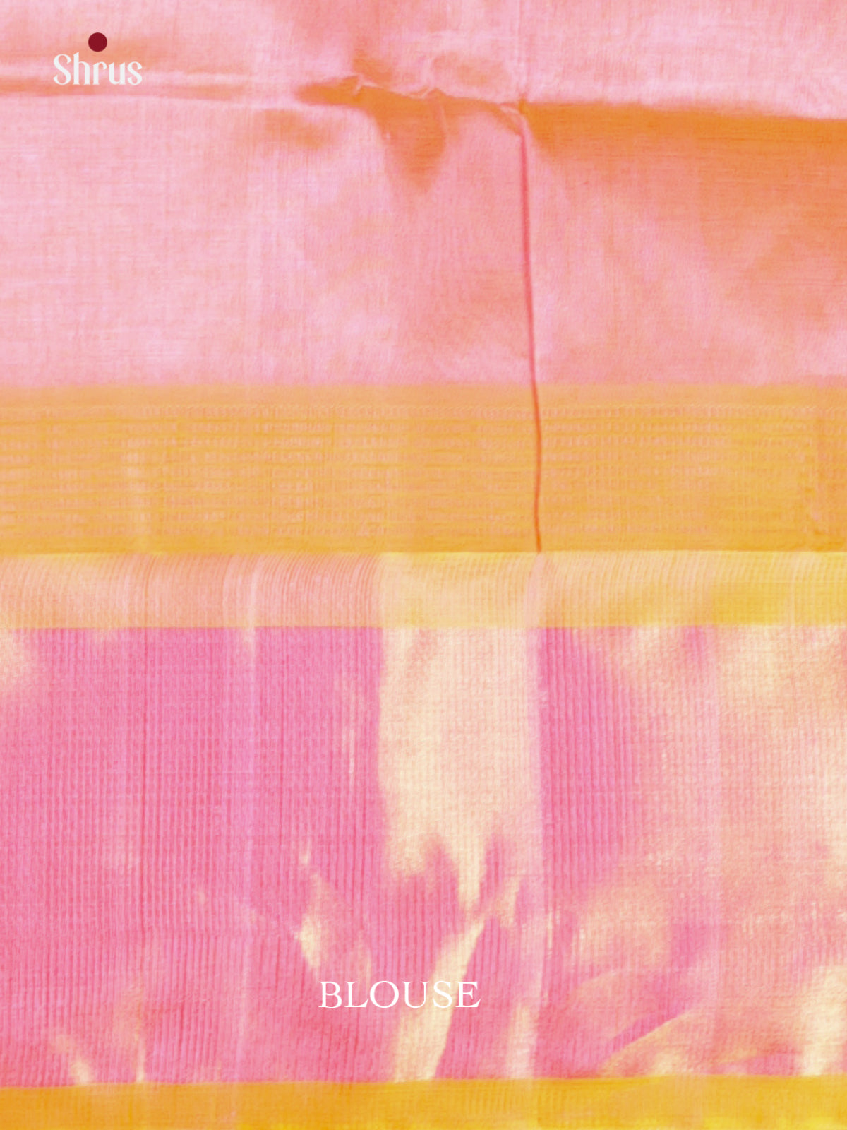 Green & Peachish Pink - Silk Cotton Saree - Shop on Shrus.com