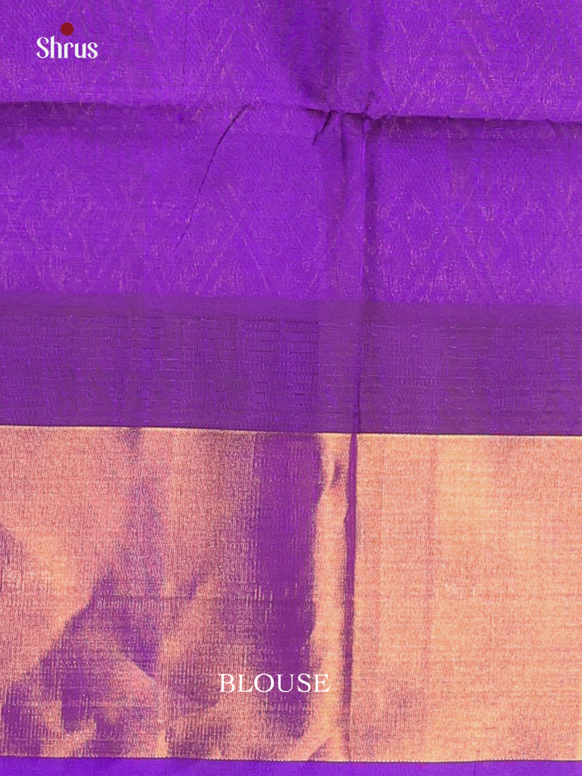 Pink & Violet- Silk Cotton Saree - Shop on Shrus.com