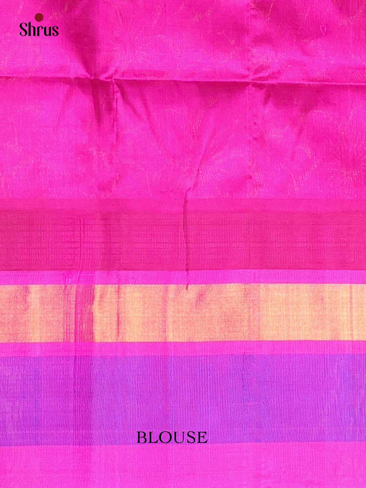 Orange & Majenta - Silk Cotton Saree - Shop on Shrus.com