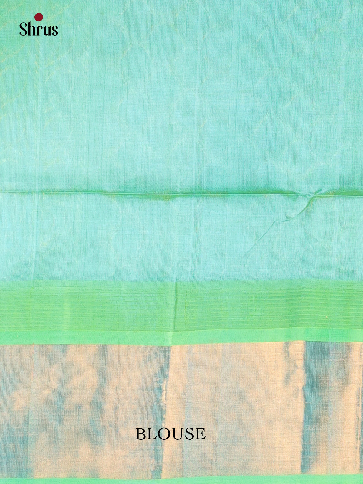 Mustard & Teal Green - Silk Cotton Saree - Shop on Shrus.com
