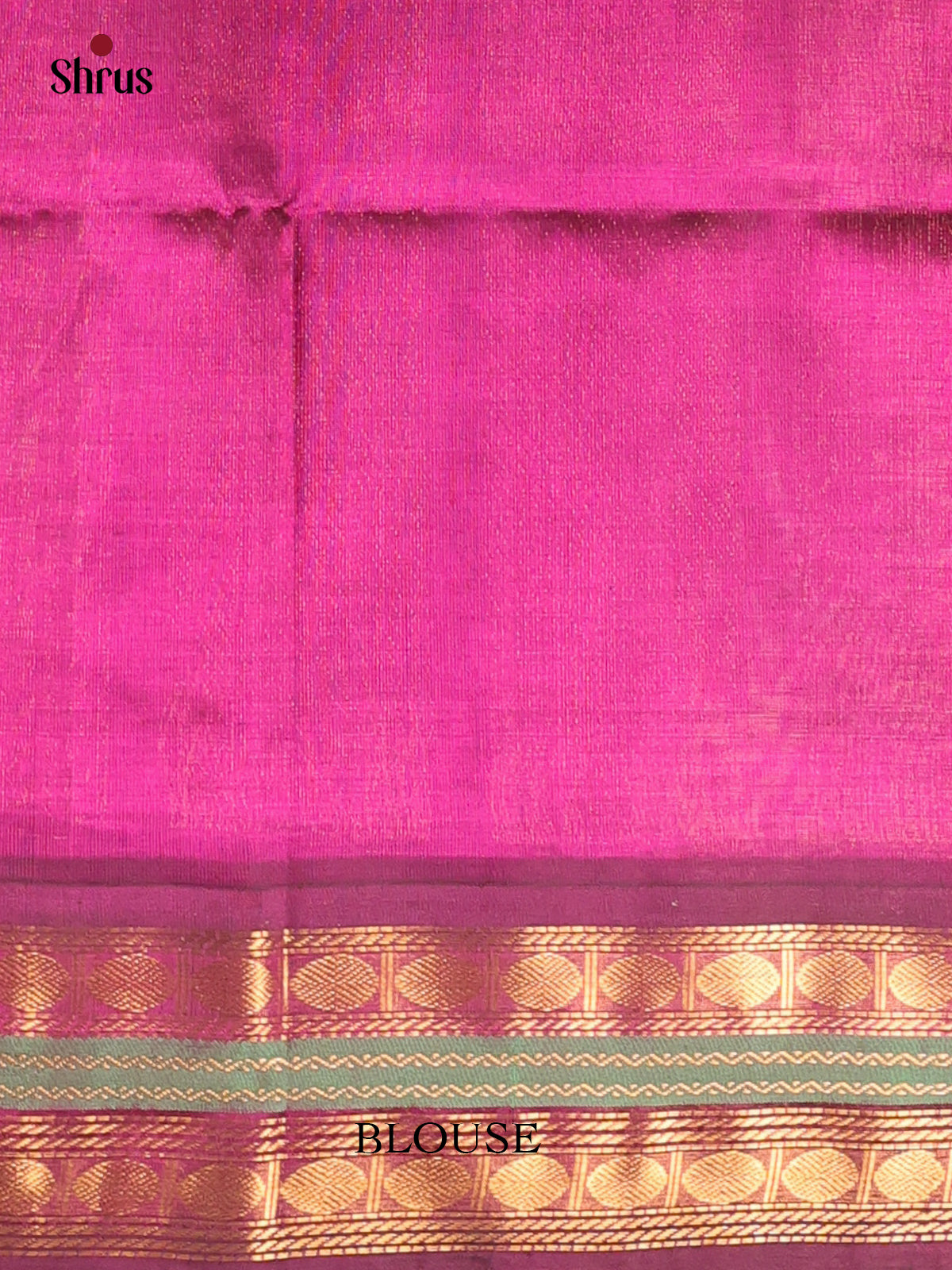 Pink & Purple - Silk Cotton Saree - Shop on Shrus.com